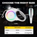 FIDA LED Lighted Retractable Dog Leash