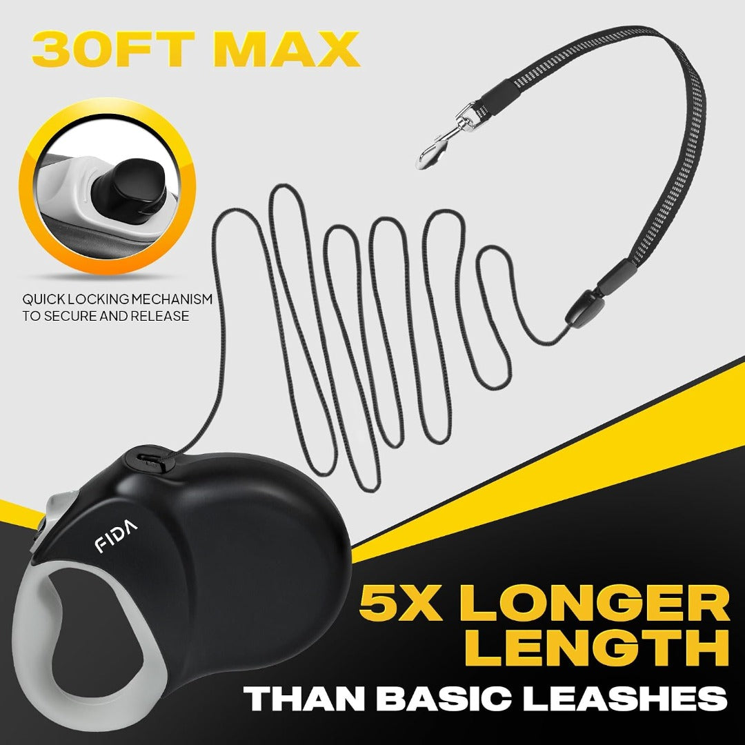 Fida 30 ft Retractable Dog Leash