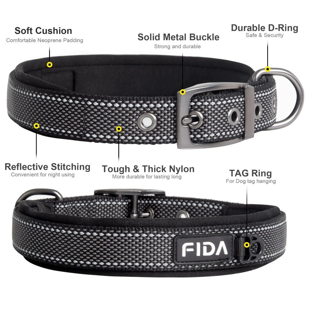 Fida Padded Dog Collar