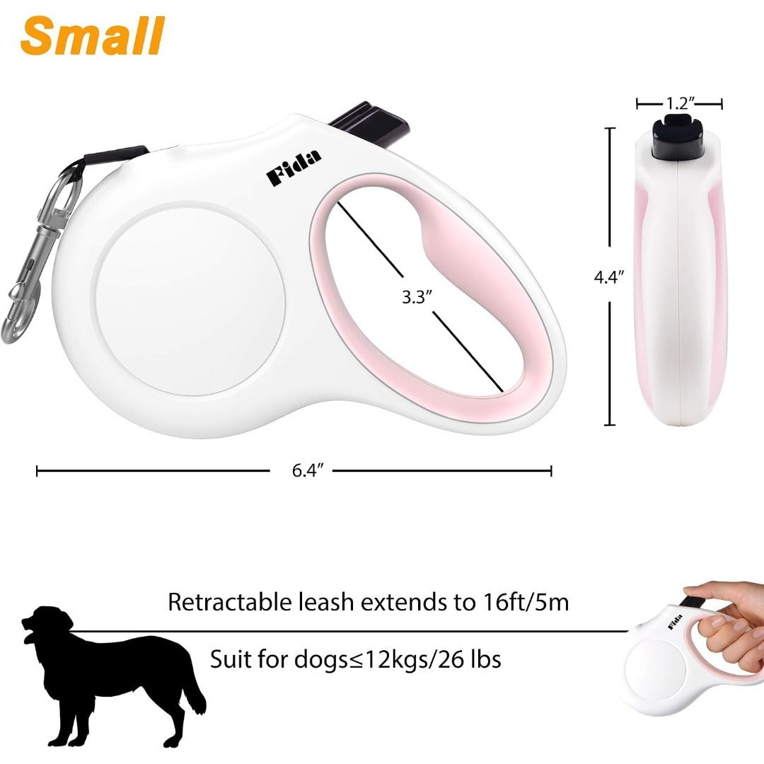 Fida 16 ft Retractable Leash and Poop Bags