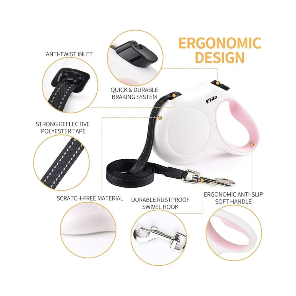 FIDA 16ft Heavy Duty Retractable Dog Leash FIDA Pet