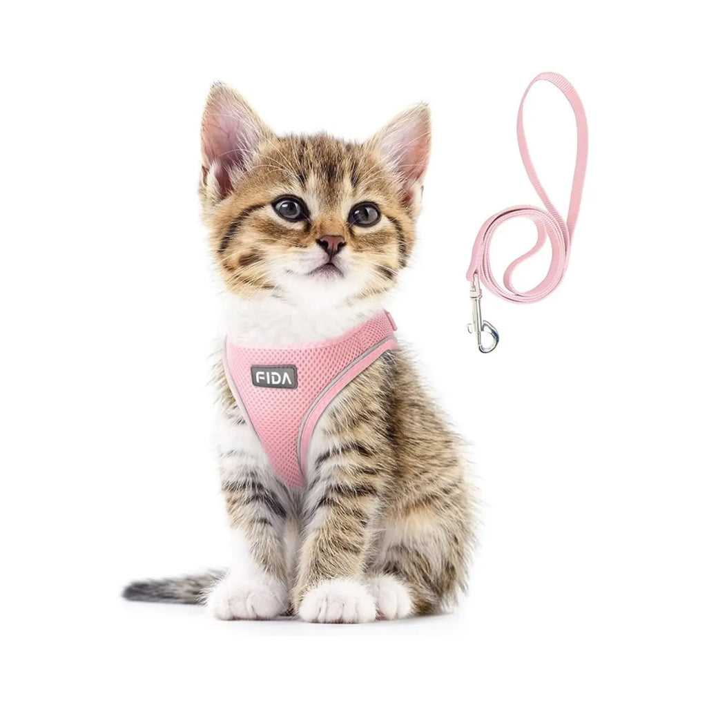 FIDA Cat Harness and Leash Set for Walking Kitten and Puppy FIDA