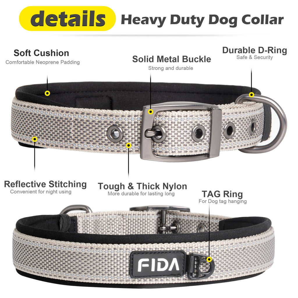FIDA Heavy Duty Dog Collar FIDA