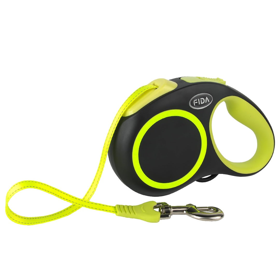 Fida Reflective Retractable Dog Leash